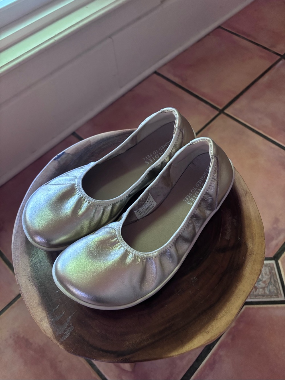 Gold Ballet Flats - Groundies